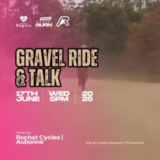 🩷 Curious about Gravel Burn?

Join us at Rochat Cycles on 17 June at 17:00 for a special gravel ride and conversation about one of South Africa’s most iconic gravel adventures.

Meet the women who conquered Gravel Burn 2025, hear their stories from the event, ask questions, and discover what makes this unforgettable event so special.

Whether Gravel Burn is already on your bucket list or you’re simply curious about gravel riding, we’d love to have you join us!

✨ Group gravel ride
✨ Meet Gravel Burn finishers
✨ Stories, insights & inspiration
✨ Snacks and drinks provided
✨ 40 km route - two riding groups (social and pacey)

Reserve your spot today!

-

🩷 Envie de découvrir la Gravel Burn? 

Rejoignez-nous à Rochat Cycles Aubonne le 17 juin à 17h pour une sortie gravel exceptionnelle et une discussion autour de l’une des aventures gravel les plus emblématiques d’Afrique du Sud. 

Rencontrez les participantes de Gravel Burn 2025, écoutez leurs récits, posez vos questions et découvrez ce qui rend cet événement inoubliable. 

Que Gravel Burn figure déjà sur votre liste de choses à faire ou que vous soyez simplement curieux(se) de découvrir le gravel, nous serions ravis de vous accueillir!

✨ Sortie gravel en groupe 
✨ Rencontrez des participantes de la Gravel Burn 
✨ Témoignages, idées et inspirations 
✨ Collations et boissons offertes 
✨ Parcours de 40 km - deux groupes (détente et rythme soutenu) 

Réservez votre place dès aujourd’hui!

#rochatcycles #trailangels #gravelburn #gravelride